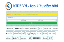 Phần mềm tạo kí tự đặc biệt KTDB.VN được giới trẻ yêu thích