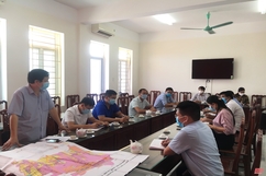 Trung tâm Kiểm soát bệnh tật tỉnh kiểm tra công tác phòng chống dịch COVID-19 tại huyện Nga Sơn