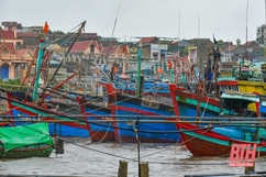 Người dân xã đảo Nghi Sơn ứng phó với áp thấp nhiệt đới