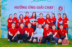 Các chi nhánh Agribank tại Thanh Hóa phát động Giải chạy “Vì tương lai xanh”