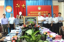 Hội Khuyến học tỉnh Sơn La thăm, làm việc với Hội Khuyến học tỉnh Thanh Hóa