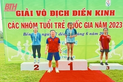 VĐV Thanh Hóa giành 5 huy chương tại Giải vô địch điền kinh các nhóm tuổi trẻ quốc gia 2023
