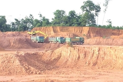 Đóng cửa 2 mỏ đất làm vật liệu san lấp tại huyện Hà Trung