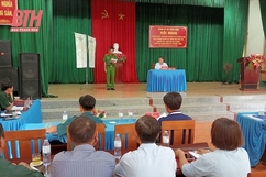 Xã Xuân Bình diễn tập chiến đấu trong khu vực phòng thủ năm 2023