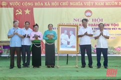Trưởng Ban Tuyên giáo Tỉnh ủy Đào Xuân Yên dự Ngày hội Đại đoàn kết toàn dân tộc tại Lang Chánh