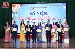 Trường Đại học Hồng Đức tổ chức kỷ niệm Ngày Nhà giáo Việt Nam