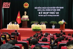 Kỳ họp thứ 13 HĐND huyện Yên Định quyết nghị nhiều nội dung quan trọng