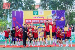Trường THPT Chu Văn An vô địch Giải bóng đá các trường THPT Thanh Hóa lần thứ VII