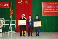 Bí thư Thành ủy, Trưởng Đoàn ĐBQH thành phố Hải Phòng Lê Tiến Châu thăm, tặng quà Tết tại tỉnh Thanh Hóa