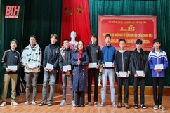 Các địa phương huyện Yên Định gặp gỡ động viên thanh niên trước ngày lên đường nhập ngũ