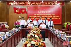 Tăng cường hợp tác, nâng tầm phát triển thị xã Nghi Sơn và thị xã Hoàng Mai