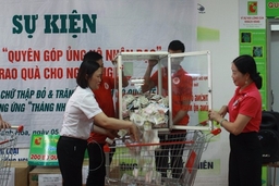 Mở thùng quyên góp ủng hộ nhân đạo tại siêu thị Big C