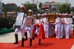 Lễ an táng nguyên Tổng Bí thư Đỗ Mười tại quê nhà Thanh Trì