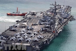 Tàu sân bay Mỹ tập trận hỗn hợp ở vùng biển Philippines