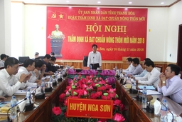 Thẩm định đạt chuẩn Nông thôn mới cho 3 xã của huyện Nga Sơn