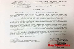 Thành phố Thanh Hóa: Gửi thư xin lỗi công dân, tổ chức vì giải quyết TTHC trễ hẹn