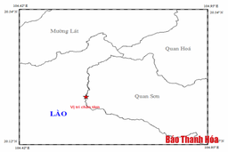 Động đất 3,8 độ richter tại Quan Sơn, Thanh Hóa