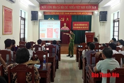 Huấn luyện nghiệp vụ PCCC các cơ sở kinh doanh có điều kiện tại các huyện Yên Định, Nông Cống, Quảng Xương, Hà Trung