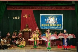 Ra mắt Câu lạc bộ hát chầu văn xã Châu Lộc, huyện Hậu Lộc