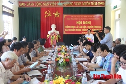 Thẩm định xã Tân Dân đạt chuẩn nông thôn mới