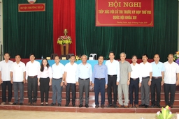 Đoàn ĐBQH tỉnh Thanh Hóa tiếp xúc cử tri huyện Thường Xuân