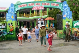 Hiệu quả mô hình An toàn giao thông cổng trường học ở phường Quảng Thành