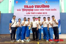 Thanh Hóa xếp thứ 3 toàn đoàn tại giải vovinam sinh viên toàn quốc 2019