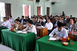 HĐND thị trấn Bút Sơn tổ chức kỳ họp thứ nhất sau sáp nhập đơn vị hành chính mới