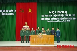 Bộ CHQS tỉnh: Hiệp đồng huấn luyện, kiểm tra sẵn sàng động viên quân nhân dự bị