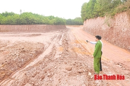 Huyện Triệu Sơn xử lý 22 vụ khai thác đất trái phép