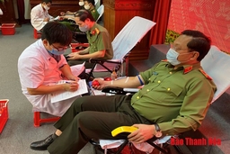 Công an Thanh Hóa phát động CBCS hiến máu tình nguyện vì cộng đồng