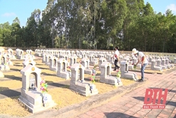 Thị xã Nghi Sơn: Đầu tư gần 6 tỷ đồng tu sửa, nâng cấp Nghĩa trang Liệt sỹ