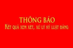 Thông báo kết quả xem xét, xử lý kỷ luật Đảng đối với 2 đảng viên vi phạm pháp luật tại huyện Hậu Lộc