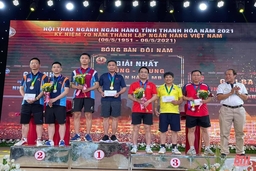 Agribank Thanh Hóa giành nhiều giải cao tại hội thao kỷ niệm 70 năm thành lập Ngân hàng Việt Nam
