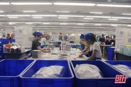 99% người lao động làm việc tại Khu Kinh tế Nghi Sơn và các khu công nghiệp tỉnh Thanh Hóa có việc làm thường xuyên