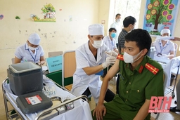 Huyện Triệu Sơn tổ chức tiêm vắc - xin phòng COVID-19 đợt 3