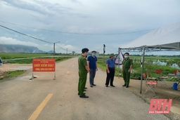 Huyện Triệu Sơn thành lập 17 chốt điểm kiểm soát phòng, chống dịch COVID-19
