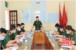 Bộ Chỉ huy Quân sự tỉnh k iểm tra công tác quân sự - quốc phòng tại huyện Hậu Lộc