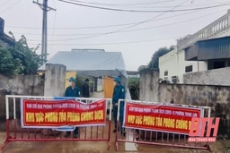 Phong toả tạm thời cụm dân cư phố Quang Giáp, phường Trung Sơn, TP Sầm Sơn