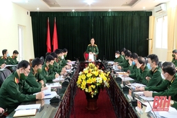 Bộ CHQS tỉnh Thanh Hóa giao nhiệm vụ diễn tập năm 2022