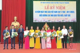 Huyện Thạch Thành kỷ niệm 40 năm ngày Nhà giáo Việt Nam