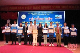 56 dự án đoạt giải Cuộc thi KHKT cấp tỉnh dành cho học sinh trung học