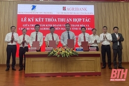 Các chi nhánh Agribank ký kết Thỏa thuận Hợp tác toàn diện với Trung tâm kinh doanh VNPT Thanh Hóa