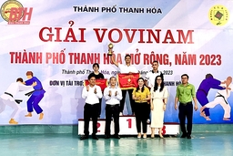 CLB thị xã Nghi Sơn 1 nhất toàn đoàn tại Giải Vovinam TP Thanh Hóa mở rộng 2023