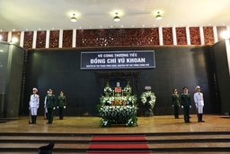 Tổ chức Lễ tang đồng chí Vũ Khoan, nguyên Bí thư Trung ương Đảng, nguyên Phó Thủ tướng Chính phủ