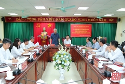 Chánh án TAND tối cao Nguyễn Hòa Bình thăm, làm việc với TAND hai cấp tỉnh Thanh Hóa
