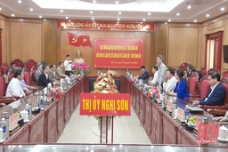 Lãnh đạo huyện Đại Lộc, tỉnh Quảng Nam thăm và làm việc tại thị xã Nghi Sơn