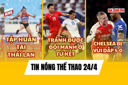 Tin thể thao 24/4: U23 Việt Nam tránh được đối thủ mạnh tại tứ kết
