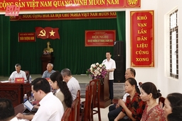 Chủ tịch UBND tỉnh Đỗ Minh Tuấn dự sinh hoạt chi bộ cùng đảng viên thôn Thượng Nam, xã Hải Nhân, thị xã Nghi Sơn