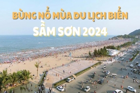 Bùng nổ mùa du lịch biển Sầm Sơn 2024